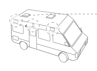 F45L – rysunek techniczny (katalog Fiamma, s. 63)