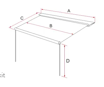 CaravanStore Evo – rysunek techniczny (katalog Fiamma, s. 76)