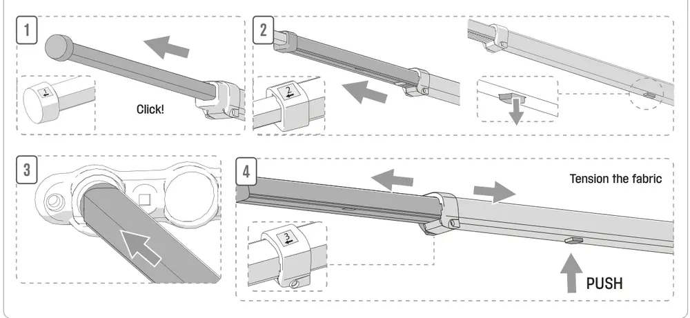 CaravanStore Evo – rysunek techniczny (katalog Fiamma, s. 76)