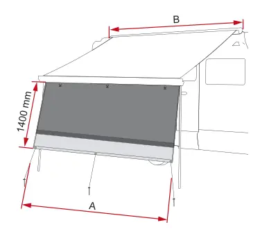 Blocker – rysunek techniczny (katalog Fiamma, s. 126)