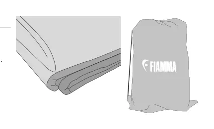 Namiot dachowy – Moonlight Tent (s. 154–155) – rysunek techniczny (katalog Fiamma, s. 155)