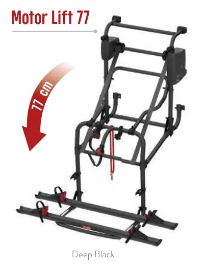 Carry-Bike Lift 77 / Motor Lift 77 – rysunek techniczny (katalog Fiamma, s. 176)