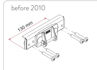 Carry-Bike Pro Hymer - Dethleffs – rysunek techniczny (katalog Fiamma, s. 179)