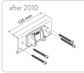 Carry-Bike Pro Hymer - Dethleffs – rysunek techniczny (katalog Fiamma, s. 179)