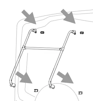 Carry-Bike Pro Autotrail – rysunek techniczny (katalog Fiamma, s. 180)