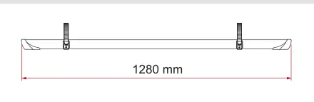 Carry-Bike Caravan Hobby – rysunek techniczny (katalog Fiamma, s. 189)