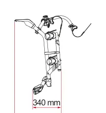 Carry-Bike VW T5 Pro / T6 Pro – rysunek techniczny (katalog Fiamma, s. 192)