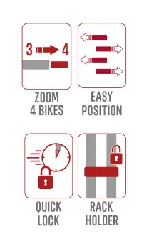 Carry-Bike VW Caddy – rysunek techniczny (katalog Fiamma, s. 196)