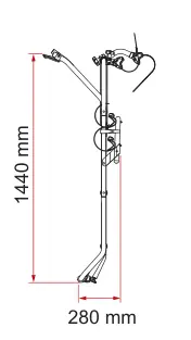 Carry-Bike VW T5 D / T6 D – rysunek techniczny (katalog Fiamma, s. 197)