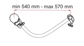 Carry-Bike – Zabudowy furgonów i kampervany (s. 192–218) – rysunek techniczny (katalog Fiamma, s. 205)
