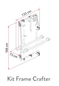 Carry-Bike Frame – rysunek techniczny (katalog Fiamma, s. 214)