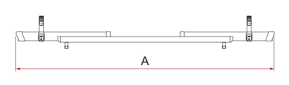 Rail Quick C – rysunek techniczny (katalog Fiamma, s. 229)