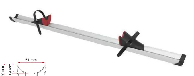 Rail Premium / XL – rysunek techniczny (katalog Fiamma, s. 229)