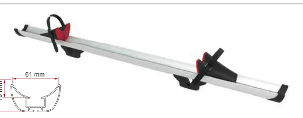 Rail Premium S – rysunek techniczny (katalog Fiamma, s. 230)
