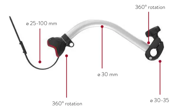 Bike-Block Pro S / Pro S D – rysunek techniczny (katalog Fiamma, s. 232)