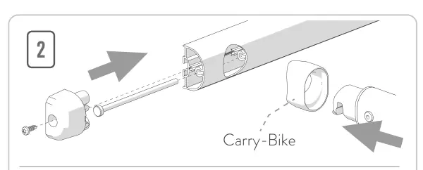 Kit Support Bar 600 mm – rysunek techniczny (katalog Fiamma, s. 234)