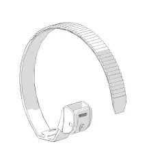 Quick Safe / Strip / Security Strip / Cable-Lock / Bike Frame Adapter – rysunek techniczny (katalog Fiamma, s. 236)