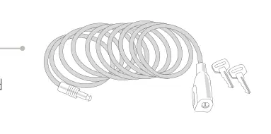 Quick Safe / Strip / Security Strip / Cable-Lock / Bike Frame Adapter – rysunek techniczny (katalog Fiamma, s. 236)