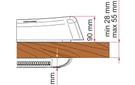 Vent F Pro – rysunek techniczny (katalog Fiamma, s. 244)