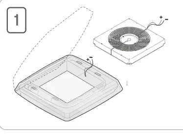 Kit Turbo-Vent F / Kit Turbo-Vent F Premium – rysunek techniczny (katalog Fiamma, s. 247)