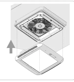 Kit Turbo-Vent F / Kit Turbo-Vent F Premium – rysunek techniczny (katalog Fiamma, s. 247)