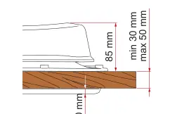 Vent – rysunek techniczny (katalog Fiamma, s. 249)