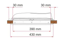 Vent – rysunek techniczny (katalog Fiamma, s. 249)