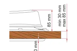 Turbo-Vent – rysunek techniczny (katalog Fiamma, s. 250)