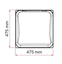 Vent 40F – rysunek techniczny (katalog Fiamma, s. 258)