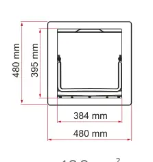 Vent 40F – rysunek techniczny (katalog Fiamma, s. 258)