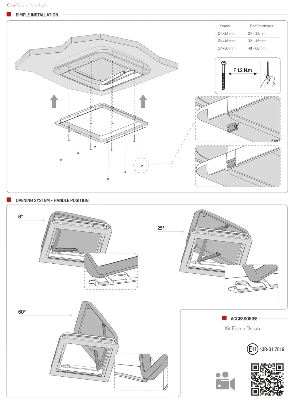 Vent 40F – rysunek techniczny (katalog Fiamma, s. 259)