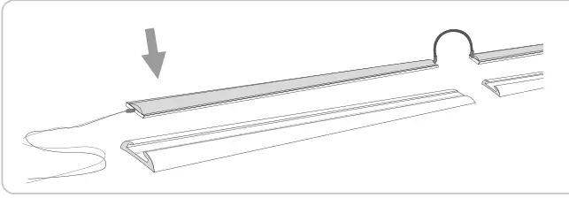 Oświetlenie LED do markiz – rysunek techniczny (katalog Fiamma, s. 264)