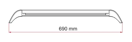 LED zewnętrzne i do garażu – rysunek techniczny (katalog Fiamma, s. 267)
