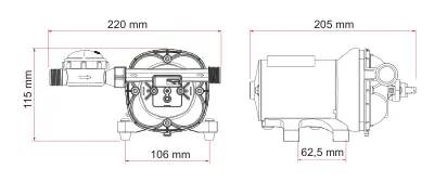 Aqua 8F – rysunek techniczny (katalog Fiamma, s. 270)