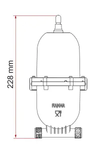 A20 – rysunek techniczny (katalog Fiamma, s. 272)