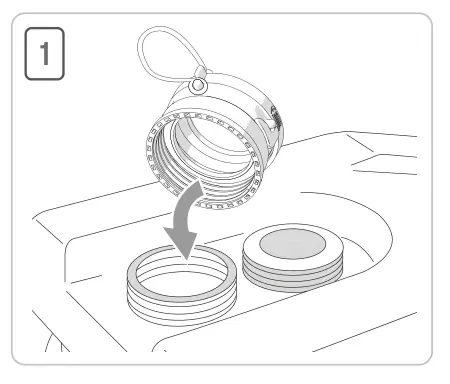 Kit Sanitary Flex / Quick Connection W – rysunek techniczny (katalog Fiamma, s. 276)