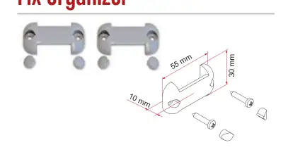 Pack Organizer / Mega Bag – rysunek techniczny (katalog Fiamma, s. 280)