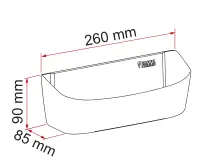 Pocket – rysunek techniczny (katalog Fiamma, s. 281)