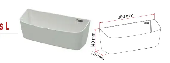 Pocket – rysunek techniczny (katalog Fiamma, s. 281)