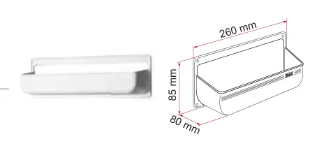 Pocket – rysunek techniczny (katalog Fiamma, s. 281)