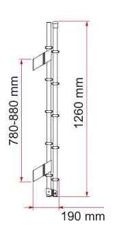 Deluxe 5D – rysunek techniczny (katalog Fiamma, s. 288)