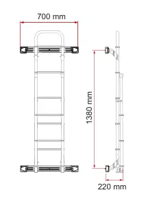 Deluxe DJ – rysunek techniczny (katalog Fiamma, s. 291)