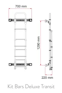 Deluxe DJ – rysunek techniczny (katalog Fiamma, s. 291)