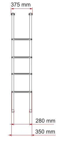 Deluxe 4B / Deluxe 5B – rysunek techniczny (katalog Fiamma, s. 292)