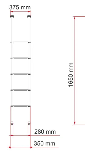 Deluxe 4B / Deluxe 5B – rysunek techniczny (katalog Fiamma, s. 292)