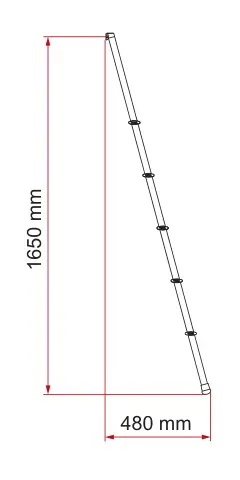 Deluxe 4B / Deluxe 5B – rysunek techniczny (katalog Fiamma, s. 292)