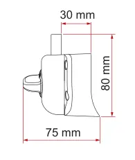 Boksy dachowe (s. 293) – rysunek techniczny (katalog Fiamma, s. 293)