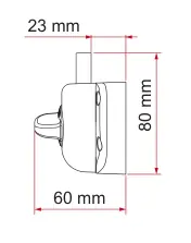 Boksy dachowe (s. 293) – rysunek techniczny (katalog Fiamma, s. 293)
