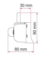 Boksy dachowe (s. 293) – rysunek techniczny (katalog Fiamma, s. 293)