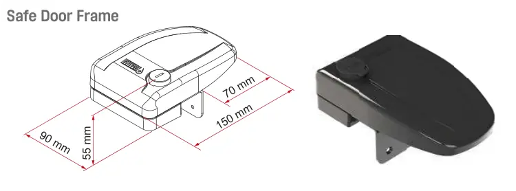 Safe Door / Safe Door Frame – rysunek techniczny (katalog Fiamma, s. 294)
